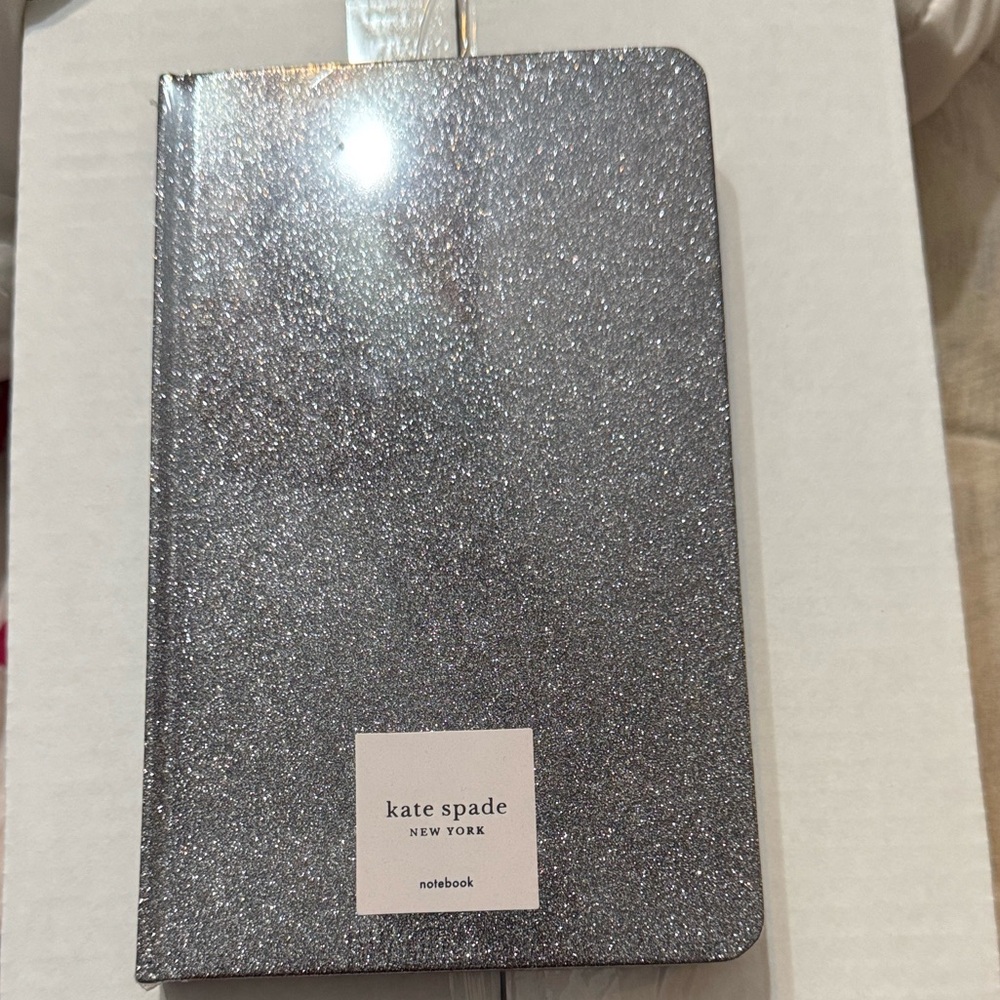 Kate Spade Glittery Silver Notebook